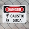 Signmission Caustic Soda Danger Sign, Plastic, 14in W x 10in L, 2PK OS-2PACK-DS-P-1014-L-1058 - alternate 8
